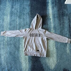 Gray Hoodie with 'Origin' Print